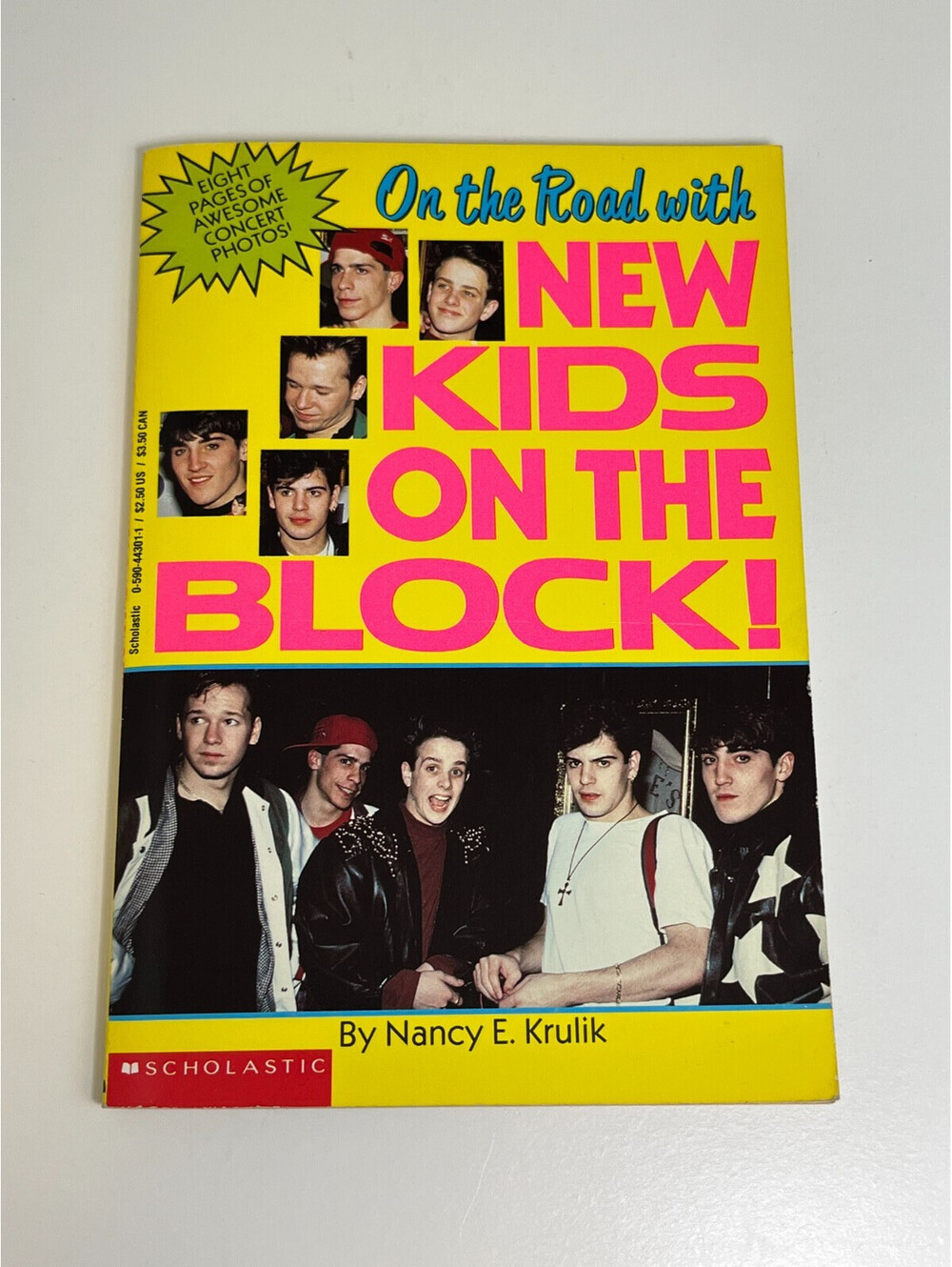On the Road with New Kids on the Block Nancy Krulik Scholastic 1990 Brand New PB